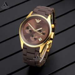 Emporio-Armani-W1-07 ساعت امپریو آرمانی قهوه ای
