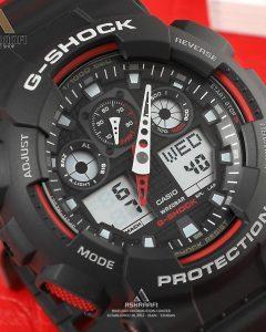 G-shock-GA-100-1A4DR-03 صفحه ساعت جی شاک مدل G-shock GA-100-1A4DR