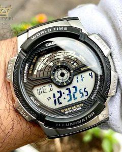 Casio-AE-1100WD-1AVDF-05 عکس روی مچ کاسیو Casio AE-1100WD-1AVDF