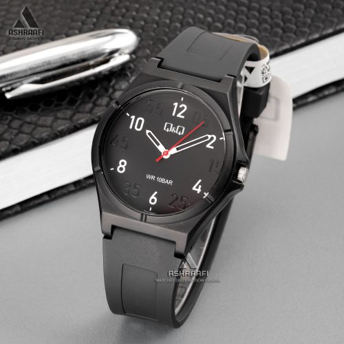 ساعت کیو اند کیو مشکی مدل V04A-002VY