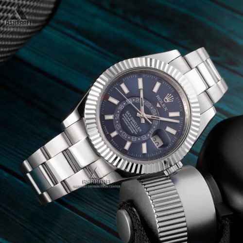 ساعت روکلس اسکای دولر صفحه آبی Rolex Sky Dweller SB1
