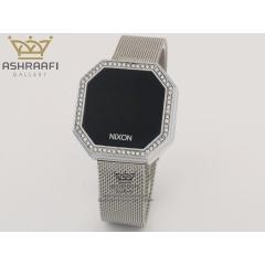 ساعت تاچ نقره ای نگین دار Nixon Robot Rock 10F