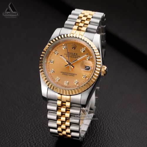 رولکس مردانه صفحه طلایی