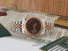 رولکس دیجاست صفحه شکلاتی اندکس یونانی Rolex datejust Sh2D