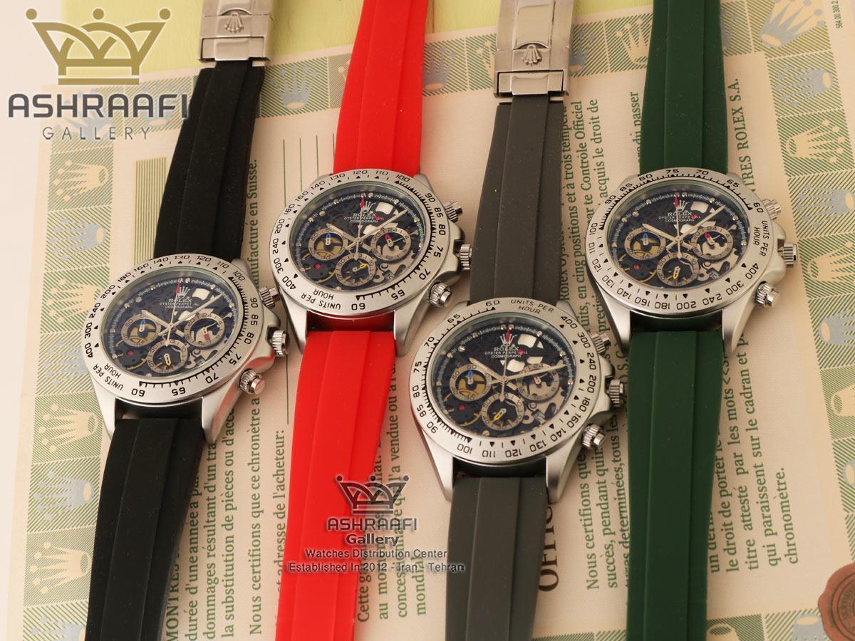 ساعت اسپرت رولکس با بندهای رنگی ROLEX Cosmograph SK7