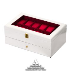 جعبه ساعت مچی 12 تایی سفید Box Watches T12-4