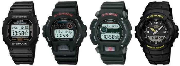 ساعتهای جی شاک مدل های ابتدایی (Basic G-Shock Watches)