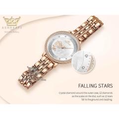 ساعت زنانه نگین دار اورجینال Naviforce NF5017l