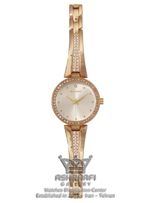 خرید ساعت زنانه النگویی نگین دار Romanson RM-247
