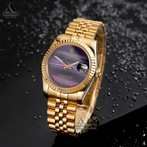 رولکس دیت جاست صفحه بنفش