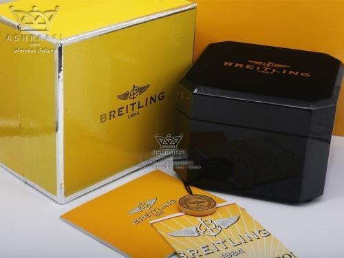 عکس باکس اورجینال برایتلینگ با پک زرد Breitling box 02