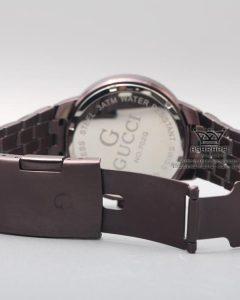 ساعت گوچی قهوه ای با قفل ضامن دار Gucci-702G-07