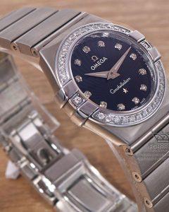 Omega-Constellation-818466-03 ساعت امگا قاب نگین دار