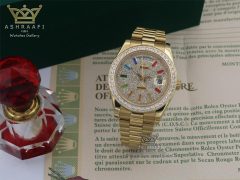 Rolex-Day-date-pave-rainbow-04-03 رولکس مردانه