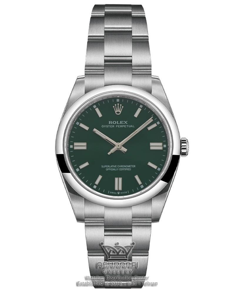ساعت رولکس پرپچوال استیل صفحه سبز Rolex Perpetual Dark Green 01
