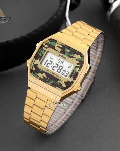 کاسیو نوستالژیک طلایی Casio A168WEGC-3DF