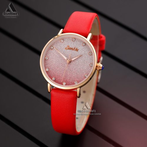 ساعت زنانه بند چرمی