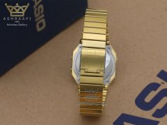 پشت بند ساعت کاسیو طلائی Casio A700WG-9ADF