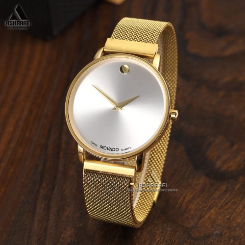 ساعت موادو صفحه نقره ای