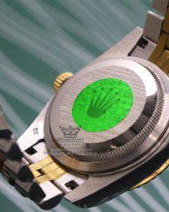 عکس از پشت قاب ساعت زنانه رولکس دی جاست ROLEX DateJust FN9
