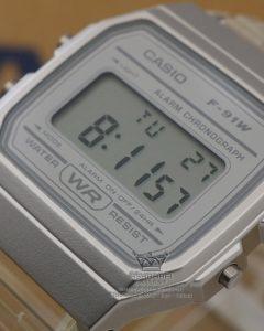 صفحه ساعت کاسیو نوستالژیک CASIO F-91WS-7DF