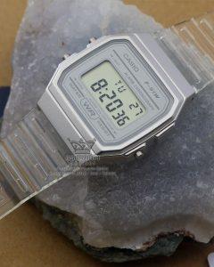 قیمت ساعت کاسیو نوستالژیک بند شفاف CASIO F-91WS-7DF