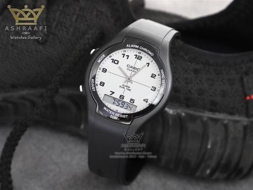 ساعت کاسیو Casio Analog Digital Dual Time AW-90H-7BVDF
