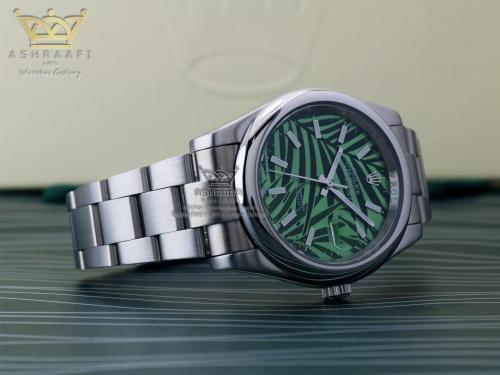 ساعت تمام استیل Rolex Datejust Green Palm 40