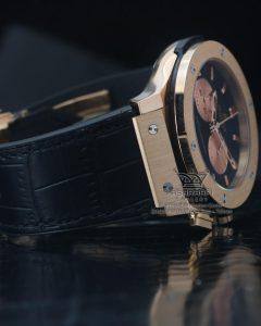 بند طرح چرم ساعت هوبلو Hublot Chronograph 3300A