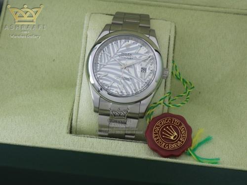 خرید، فروش و قیمت ساعت رولکس سوپر های کپی طرح نخل Rolex Datejust Silver Palm 01