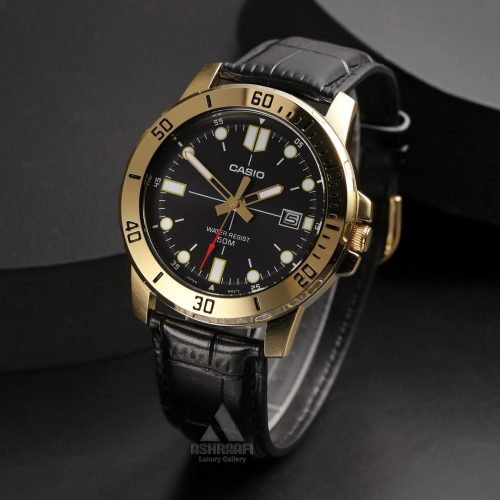 Casio-MTP-VD01GL-1EVUDF-02 ساعت کاسیو بند چرمی Casio MTP-VD01GL-1EVUDF