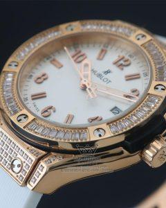 ساعت هوبلو زنانه قاب نگین دار Hublot Big Bang CDW