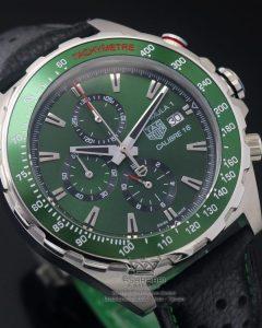 صفحه ساعت مچی تگ هویر سبز فرمول 1 Tag Heuer Formula 1 Calibre 16 Green