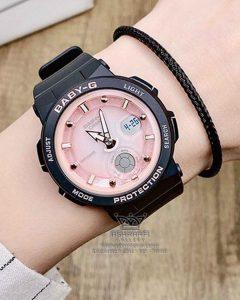 عکس روی مچ ساعت بیبی جی اورجینال Casio BGA-250-1A3