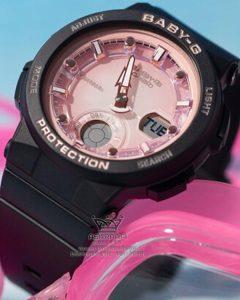 خرید ساعت بیبی جی اورجینال Casio BGA-250-1A3 با صفحه صورتی