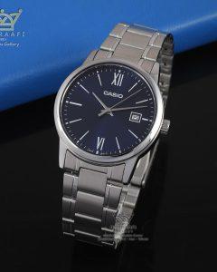 ساعت کاسیو صفحه آبی مدل Casio MTP-V002D-2B3
