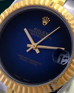 صفحه آبی ساعت رولکس دیجاست زنانه Rolex Datejust Blue 1