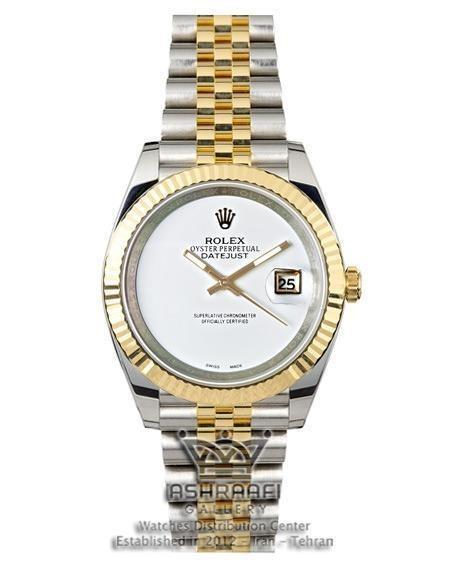 ساعت رولکس ست زنانه و مردانه صفحه سفید Rolex Datejust GRW5