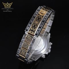 بند ساعت رولکس حکاکی شده