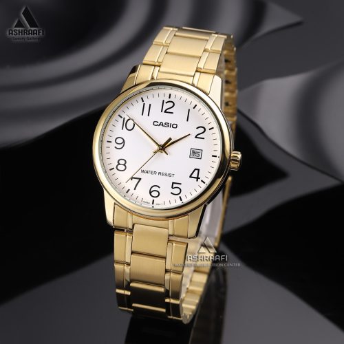 ساعت کاسیو طلایی Casio MTP-V002G-7B2
