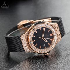 ساعت هوبلو زنانه نگین دار Hublot Big Bang BR2