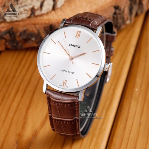 ساعت کاسیو زنانه بند چرمی Casio LTP-VT01L-7B2