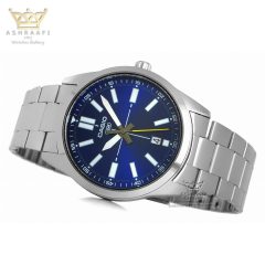 ساعت کاسیو صفحه آبی شیک Casio MTP-VD02D-2E