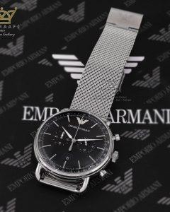 ساعت اورجینال دست دوم امپریو ارمانی بند حصیری Emporio Armani AR-11104