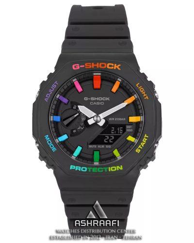 ساعت جی شاک G-Shock GA-2100 Rainbow