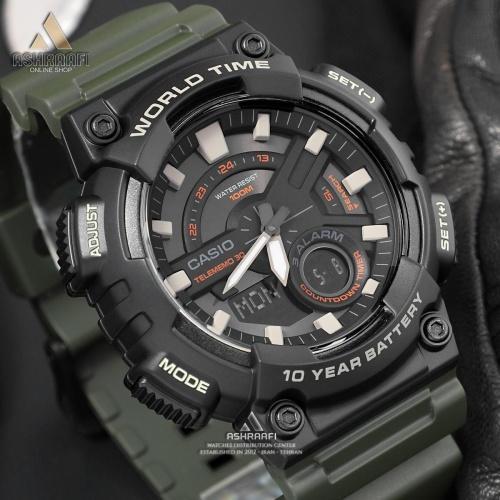 صفحه ساعت کاسیو مدل Casio AEQ-110W-3AV