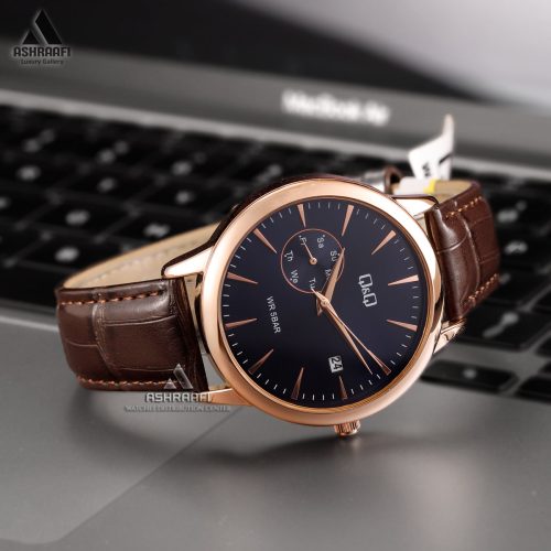 ساعت چرمی کیو اند کیو Q&Q A12A-003PY