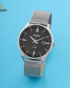 Casio-MTP-E710M-1AV-02 ساعت کاسیو بند حصیری مردانه Casio MTP-E710M-1AV
