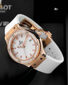 ساعت هوبلو سفید نگین دار Hublot Big Bang CDW 2