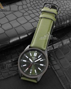 کاسیو بند چرمی سبز Casio MTP-VD02BL-3E